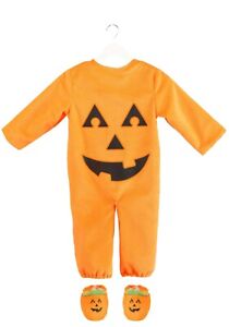 Infant Pumpkin Chunkin Halloween Jumpsuit Costume SIZE 0-3mths (with defect)