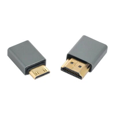 Jimier Micro HDMI Buchse auf Mini HDMI Stecker & HDMI Stecker 1.4 kompatibel Adapter - Bild 1 von 4