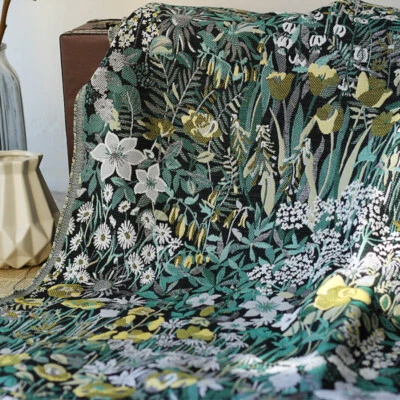 Flower Plant Jacquard Tapestry Upholstery Decorative Fashion Fabric by the Yard - Image 1 of 4