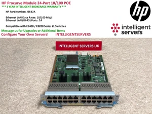 J9547A HP Procurve Module 24-Port 10/100 POE - Picture 1 of 3