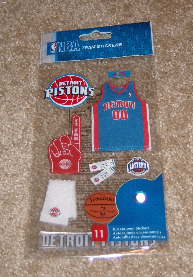 Detroit Pistons NBA EK Success 3D Embellishment