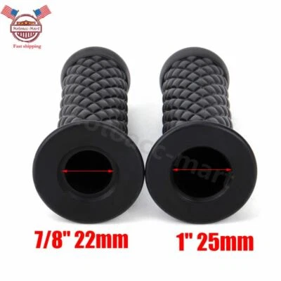22mm 7/8" Rubber Gel Motorcycle Handlebar Hand Grip FOR Suzuki Honda Universal - Image 1 of 4