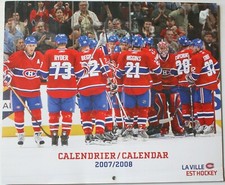 2007-08 Montreal Canadiens 10 1/4 x 12 1/4" Wall Calendar Higgins Begin Ryder