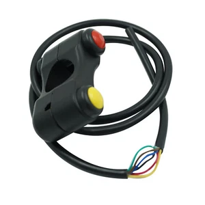 Interruttore 12V 7/8" 3 Pulsanti Manubrio Moto Bici ATV Faro Corno 22mm Set - Foto 1 di 7