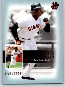 2003 SP Authentic Superstar Flashback #SF52 Barry Bonds /2003 (ref Y01405) - Picture 1 of 2