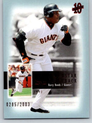 2003 SP Authentic Superstar Flashback #SF52 Barry Bonds /2003 (ref Y01405) - Image 1 of 2
