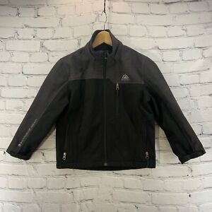 Snozu Jacket Boys Sz S Small 7/8 Black Winter Outdoors Coat Soft Shell