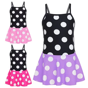 Kids Girls Beachwear Anime Swimwear Sleeveless Swimsuit Holiday Tankini Pool - Picture 1 of 34
