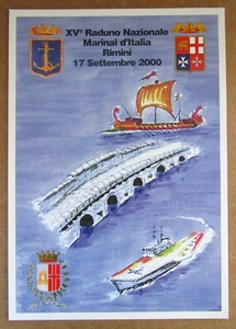 Cartolina "XV° RADUNO NAZIONALE MARINAI D'ITALIA" - RIMINI - 17 Settembre 2000 - Imagen 1 de 2