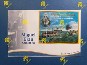 PERU 2022 MIGUEL GRAU  & BATTLE OF IQUIQUE FDC STAMPS  - Picture 1 of 1