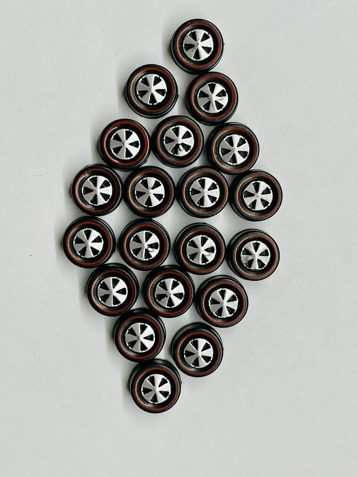 Hot Wheels Redline (20 ruedas de rodamiento Redline medianas) ruedas plateadas #2 Foto 1 de 1