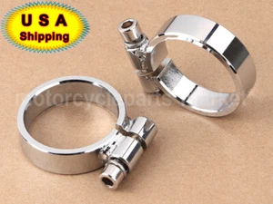 2 Pcs Exhaust Port Clamps For Harley XL Ironhead Sportster 1000 Model 1957-1985 - Picture 1 of 12