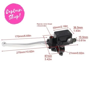 ✅POMPA FRENO ANTERIORE DESTRA SX MOTO SCOOTER CROSS PIT BIKE QUAD UNIVERSALE - Imagen 1 de 3