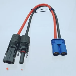 EC8 Macho a Panel Solar Conector 4mm 10AWG 4~40" Cable para Batería de Emergencia - Imagen 1 de 1