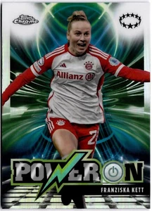 2023-24 Topps Chrome Women’s Power On #PO-3 Franziska Kett Bayern Munich - Picture 1 of 2