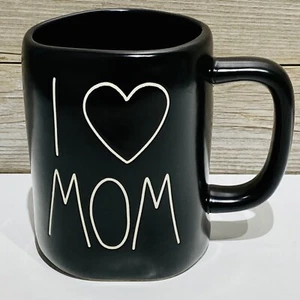 Rae Dunn Artisan Collection "I Love Mom" Schwarz Kaffeebecher Muttertag Geschenk - Bild 1 von 8