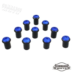 Motorcycle M5 Windshield Fairing Bolts Kit Well Nut/Bolt/Washer Universal 10Pcs - Picture 1 of 3