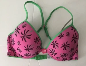 Reggiseno Hanes 36C Racerback Push Up Ferretto Palme Junior/Teens Nuovo con etichette - Foto 1 di 1