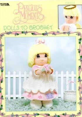 OOP!!! PRECIOUS MOMENTS DOLLS TO CROCHET 4 DESIGNS - Image 1 of 4