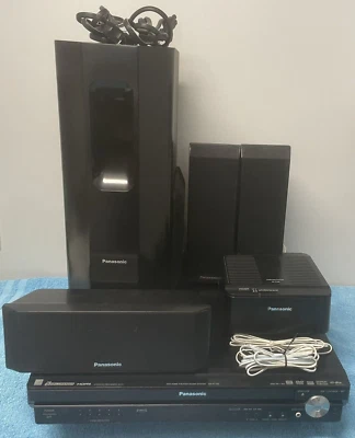 Panasonic SA-PT750 Home Theater 5 discos reproductor de DVD cambiador 4 altavoces subwoofer Foto 1 de 4