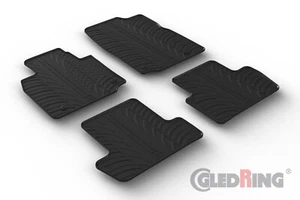 All Weather Rubber Floor Mats Fits 2021-2013 Mazda MX-30 EV, 4 Piece Set, Black - Picture 1 of 1