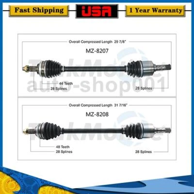 Junta de eje trasero CV TrakMotive para Mazda MX-5 Miata 2015 2014 2008 2007 2006 Foto 1 de 3