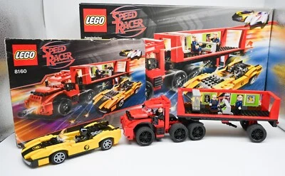 LEGO 8160 Racers: Cruncher Block & Racer X 99% Complete w/Instructions and Box - Image 1 of 4