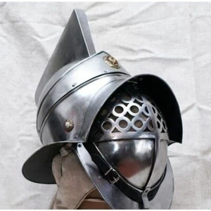 18GA SCA LARP Medieval Gladiator Helmet III Brass Reenactment Armor Helmet - Picture 1 of 4