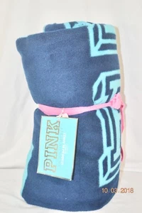 Victorias Secret Pink GRAPHIC Lg Stadium Blanket Throw UNIVERSITY OF PINK NWT - Picture 1 of 2