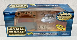 Galoob Star Wars 1998 Action Fleet Gian Speeder & Theed Palace Mikromaschinen - Bild 1 von 10