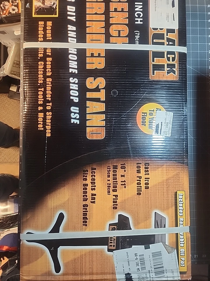 Soporte para amoladora de banco Black Bull 31 pulgadas Foto 1 de 4