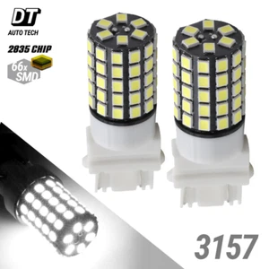 Syneticusa 3157 LED 6000k White Daytime Running Backup Reverse Light Bulbs - Picture 1 of 6