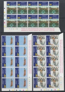 NEW ZEALAND 1979 PARLIAMENTARY CONFERENCE SET IN PLATE BLOCKS MINT (87/D61243) - Picture 1 of 1