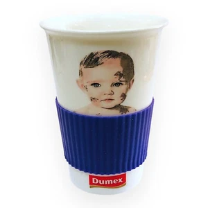Dumex Ceramic Cup Handle Brief Round Hand Grip Handgrip Drinkware Baby Pattern - Picture 1 of 8