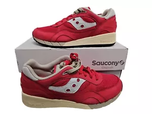 Saucony Shadow 6000 Premium Low Red Mens 9.5/Women 10 NWB. A0125 - Picture 1 of 10