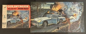 1965 Milton Bradley Goldfinger James Bond Puzzle 600 Piece Good Condition - Picture 1 of 3