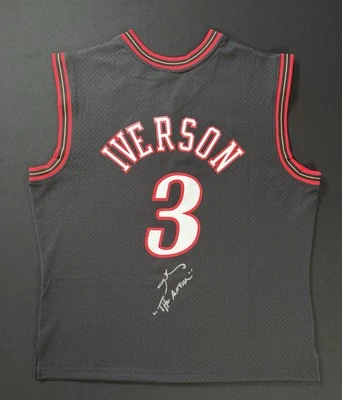Allen Iverson Signed 76ers Mitchell & Ness Swingman Jersey BAS The Answer - Image 1 of 4