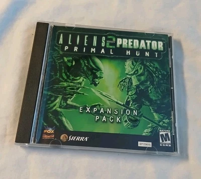 Alien vs Predator 2 The Primal Hunt Expansion Pack PC Game 2002  AVP VG+ CD - Image 1 of 3