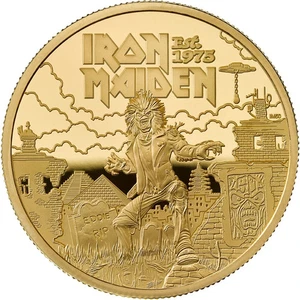 1 oz 100£ Großbritannien Goldmünze Music Legends - Iron Maiden 2025 PP - Picture 1 of 4