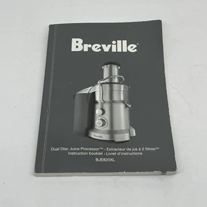 Breville BJE820XL Dual Disc Juice Processor User Manual Instruction Booklet - Picture 1 of 5