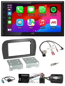 JVC Bluetooth 2DIN Lenkrad DAB USB Autoradio für Mercedes SL 2006-2011 R230 - Bild 1 von 12