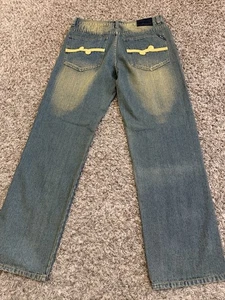 Vintage Y2K Lifted Research Group LRG Jeans schwarz gerader Stil Herren Größe 36 x 32 - Bild 1 von 8