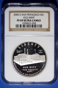 2006 S NGC PF69 San Francisco Old Mint Commemorative Silver Dollar #B50713 - Picture 1 of 2