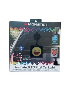 Monster Animated LED Pixel Car Light Smart Screen Sound Reactive Bluetooth - Picture 1 of 3