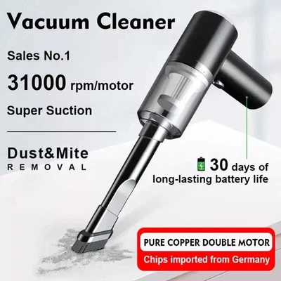 Rechargeable Wireless Vacuum Cleaner Car Handheld Vaccum Mini Power Suction USB - Image 1 of 4
