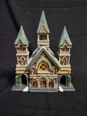 Vintage 1999 Santa's Workbench Collection Trinity Church Original Box Christmas  - Image 1 of 4