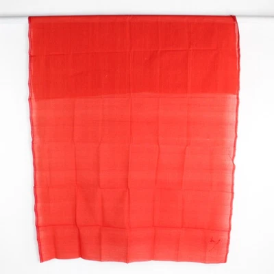 Tejido Ligero Naranja Rayas Algodón Transparente Césped Tela 44" x 2 Yardas Costura Foto 1 de 4