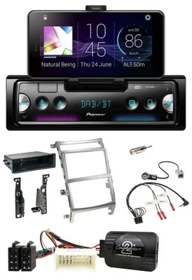Pioneer USB Lenkrad Bluetooth DAB Autoradio für Hyundai IX55 2009-2012 silber - Bild 1 von 4