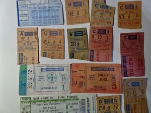CONCERT STUBS MADISON SQUARE GARDEN,ZEPPLIN,QUEEN,PINK FLOYD RARE MAKE A OFFER - Picture 1 of 7