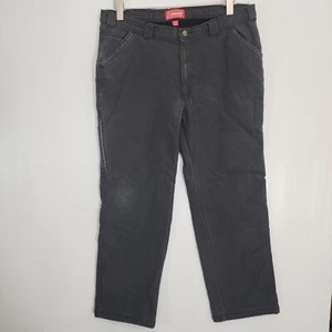 Pantalones Coleman Forrados de Vellón para Hombres 38x30 Gris Carpintero Lona Pierna Recta Trabajo - Imagen 1 de 13
